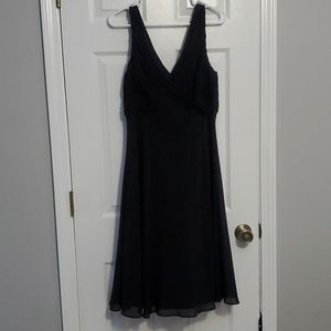 Black Chiffon Cocktail Dress
